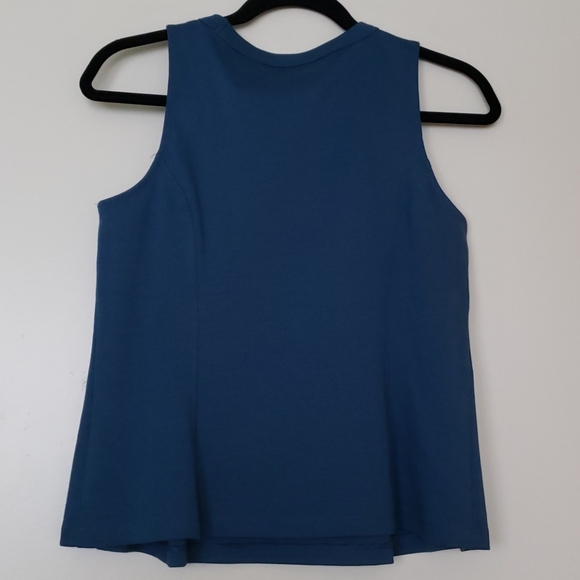 Banana Republic - Teal peplum sleeveless - Picture 2 of 2